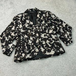 Lafayette 148 NY Wool Blend Blazer Classic Winter Cocktails Sz 14     - 1C1853